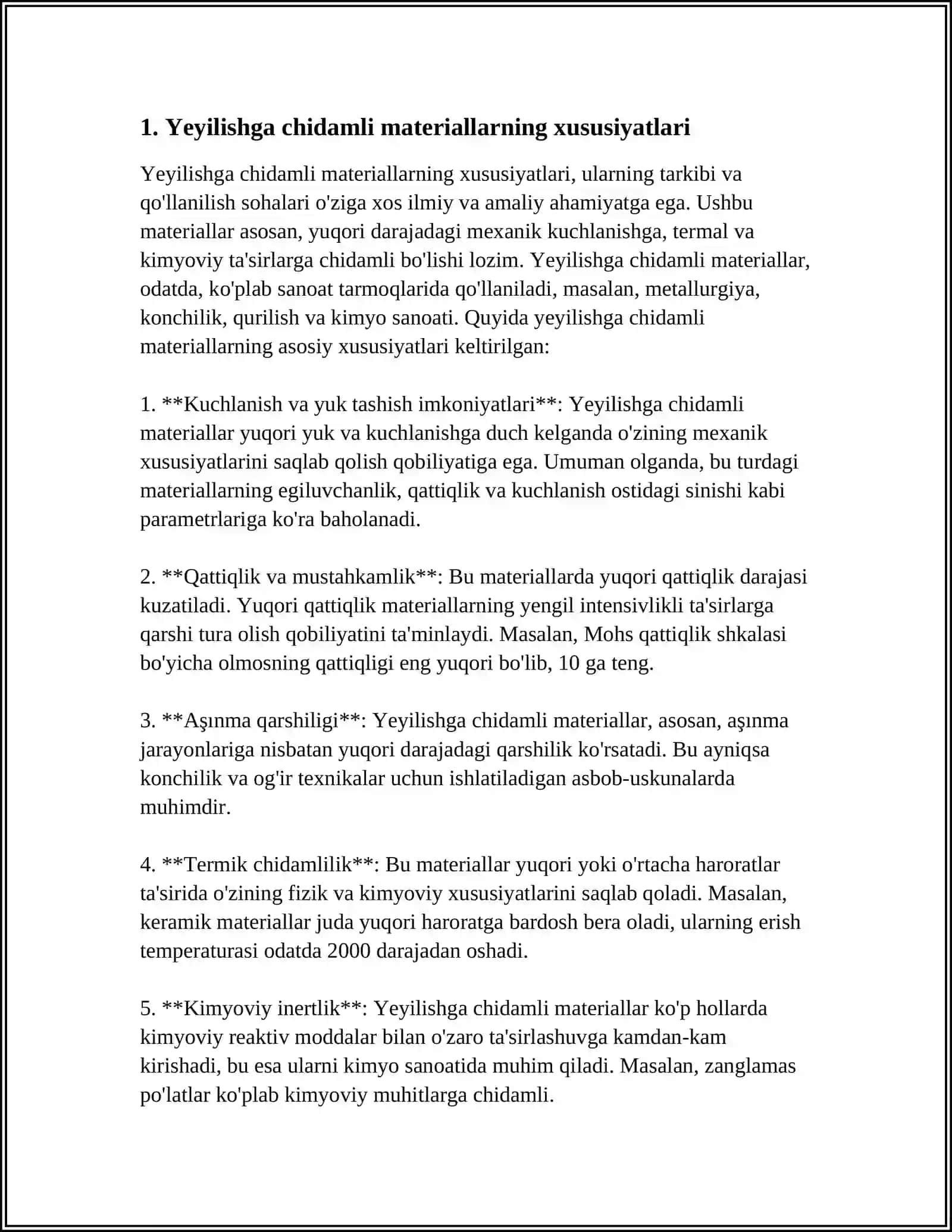 YEYILISHGA CHIDAMLI MATERIALLAR 3