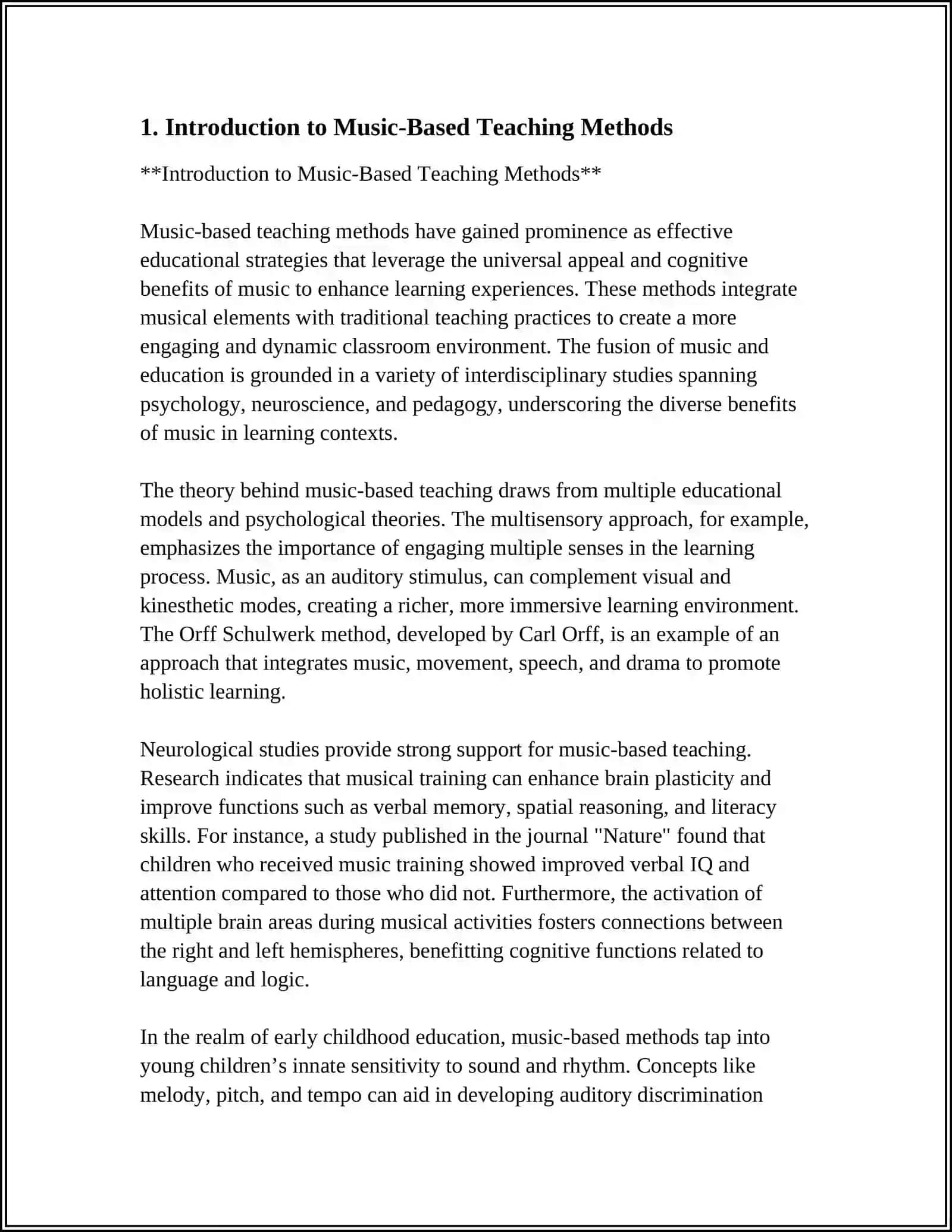 GENERAL INFORMATION ABOUT TEACHING METHOD BASED ON MUSIC AND SONGS 3