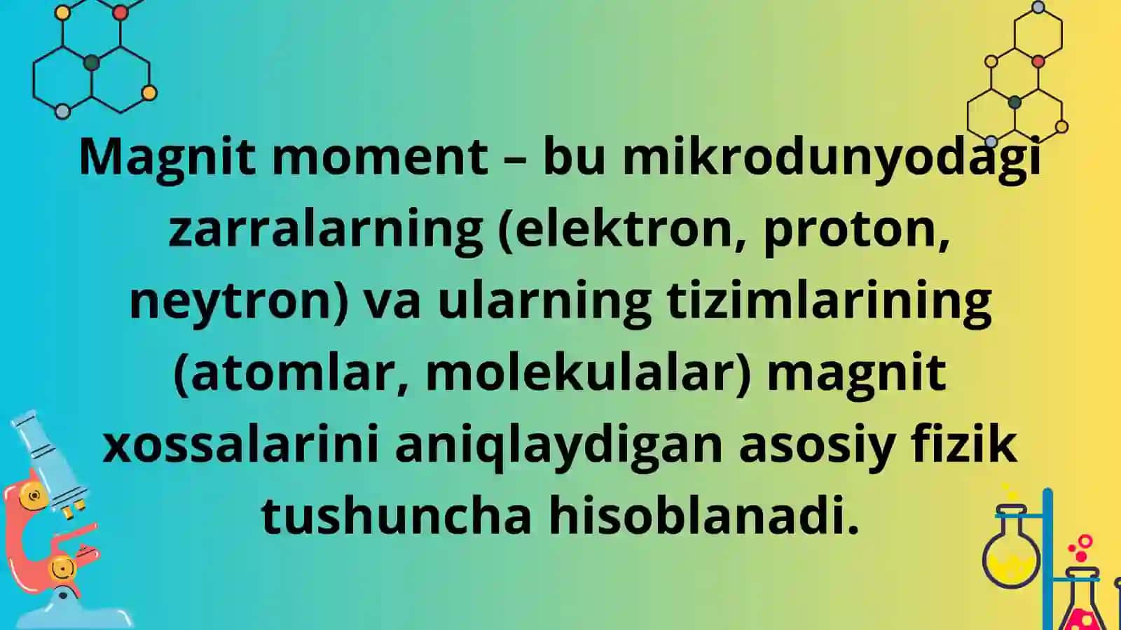 Malekulalardagi yadro va elektronlarning magnit momentlari 3