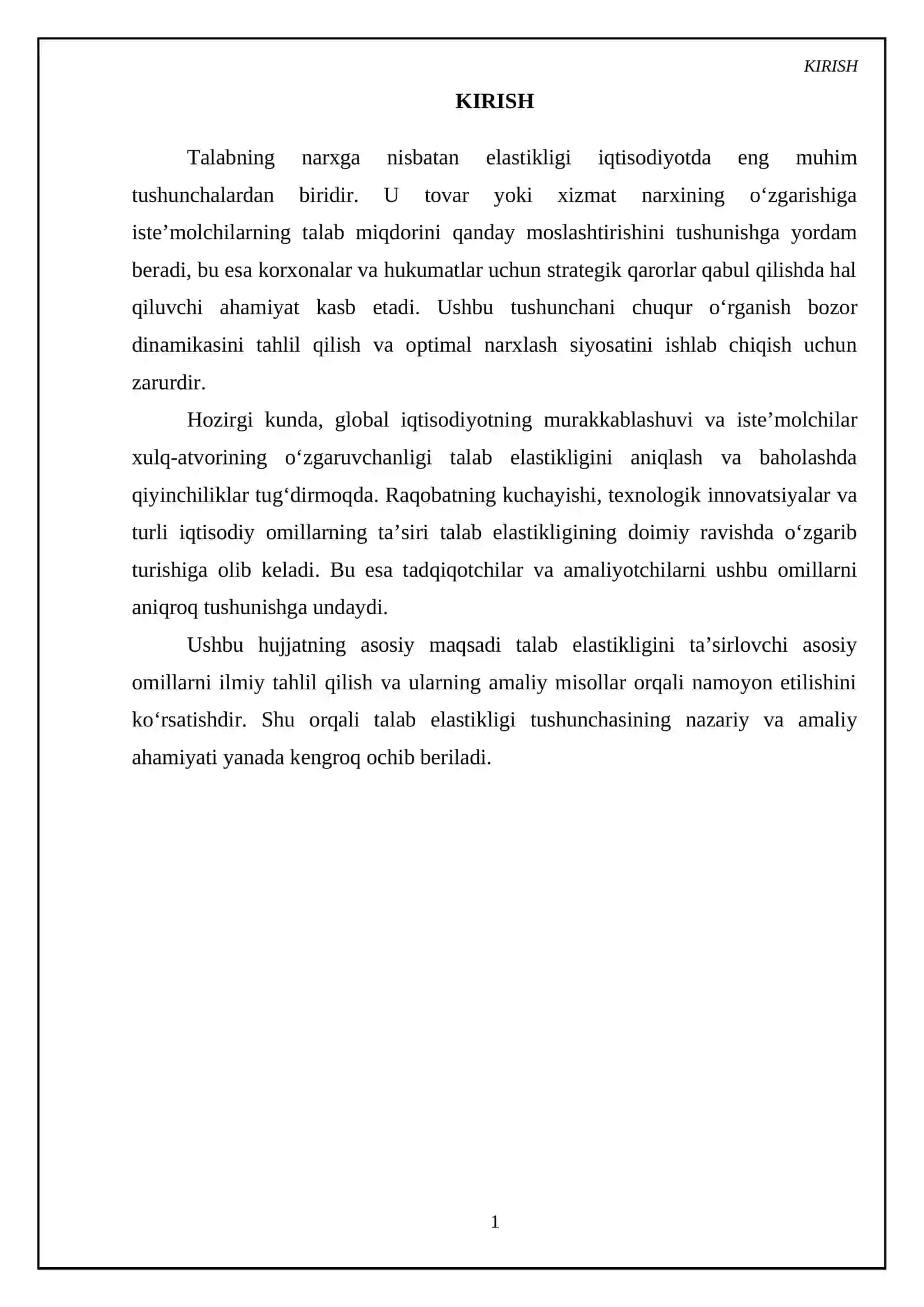 Talab elastikligi omillari ( Misollar asosida ) 3