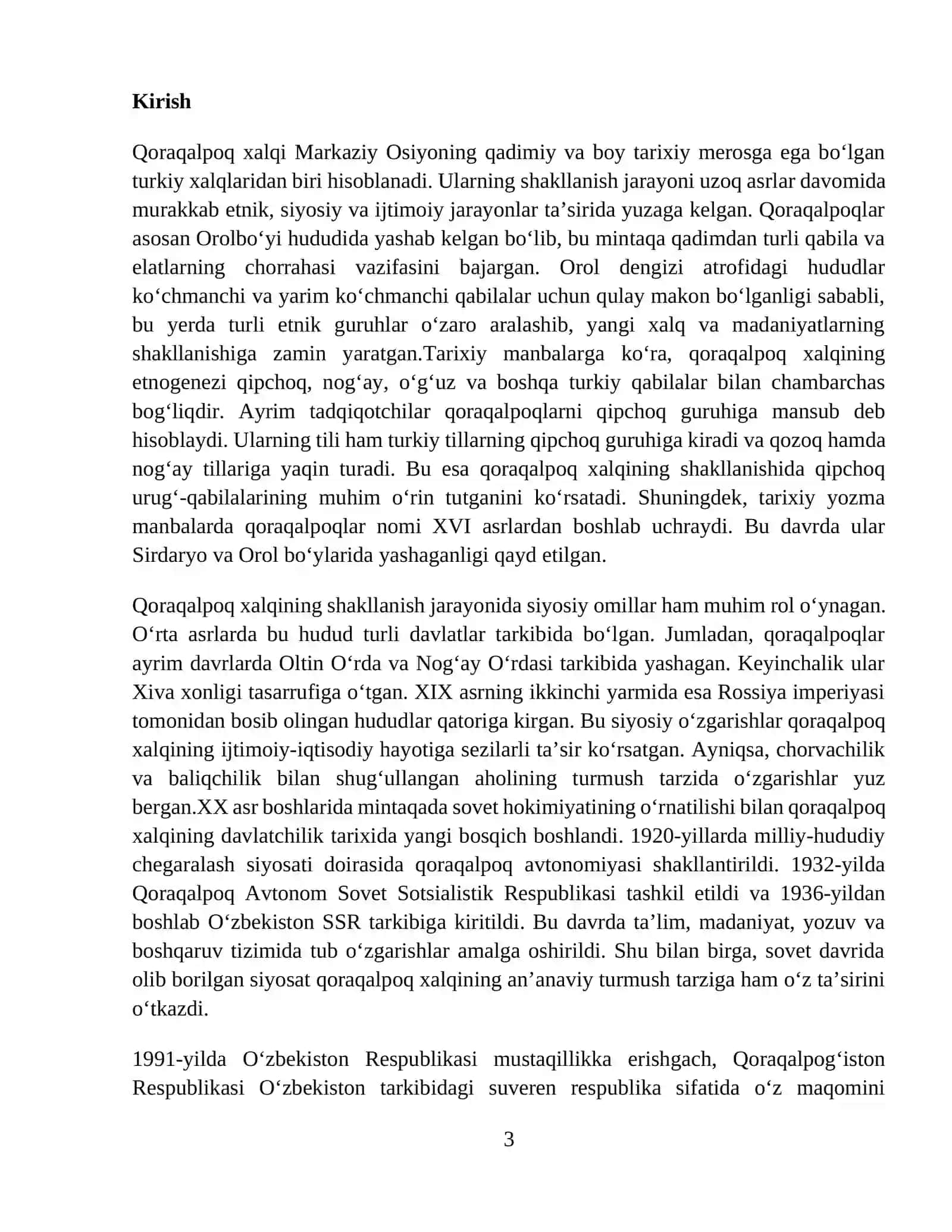 Qoraqalpoq xalqi va davlatining shakllanishi 3