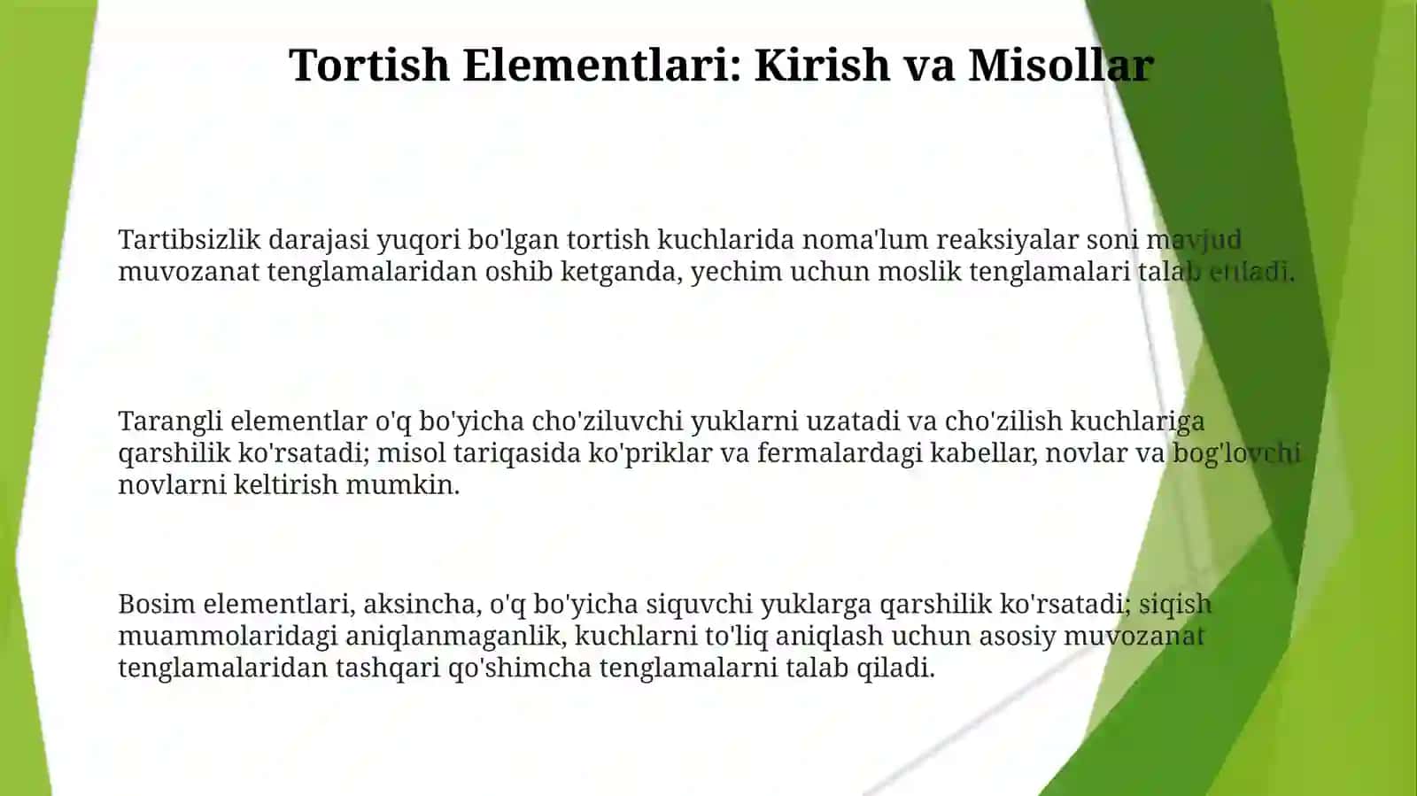 Choʻzilishvasiqilishdasitatikaniqmasmasalalar 3