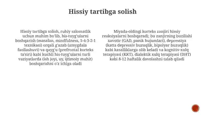 Hissiy tartibga solish 3