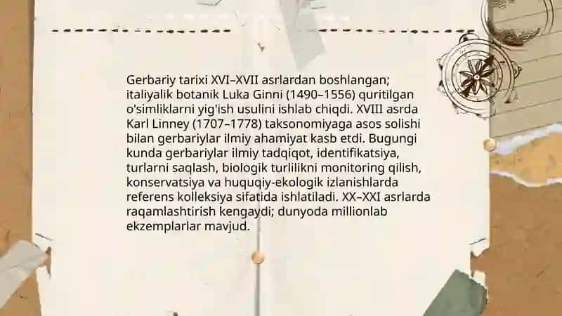 Gerbariy tayyorlash va tayyorlash usullari 3