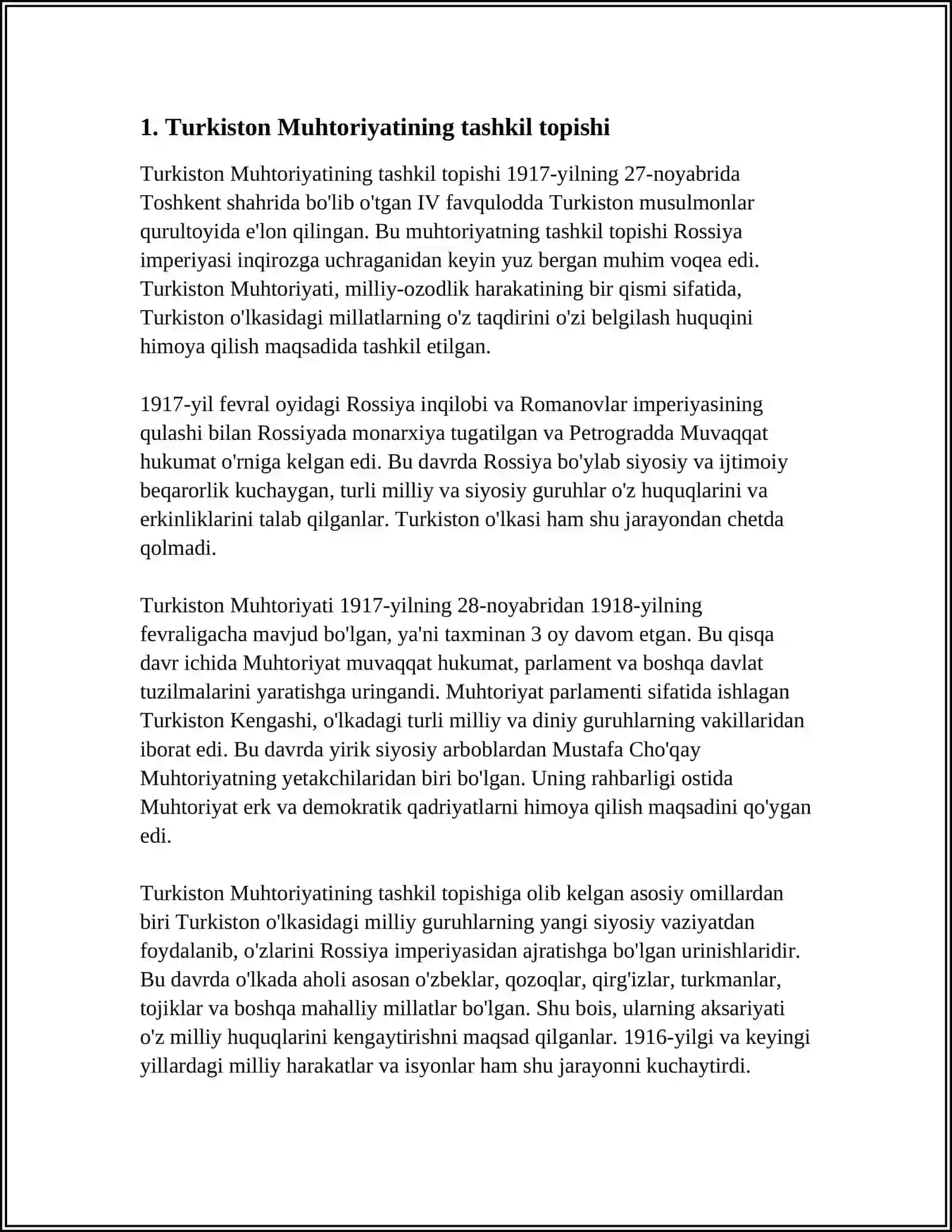 TURKISTON MUHTORIYATI 3