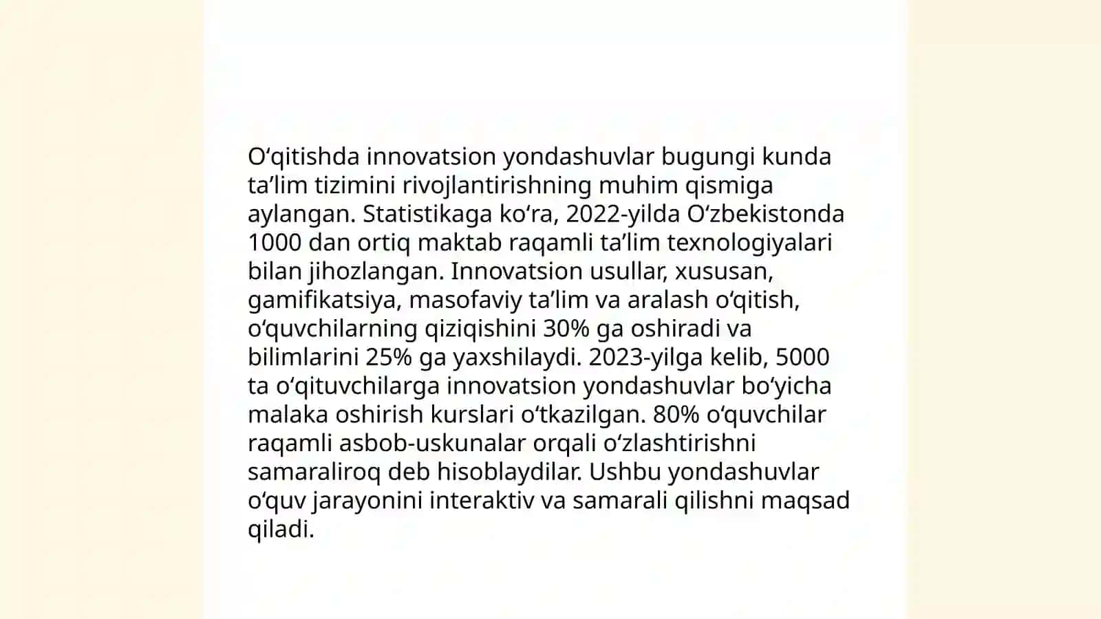 Kreativ oʻqitish texnalogiyalari 3