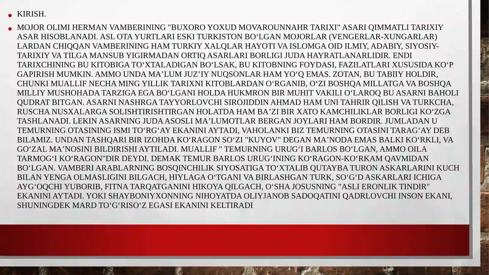 Herman Vamberining Buxoro yoxud Movarounnahr tarixi asari 3