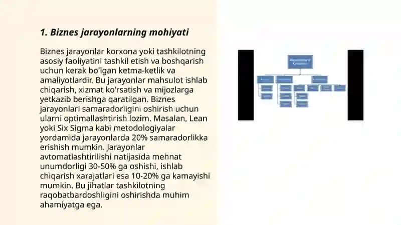 Biznes jarayonlarning tasnifi 3