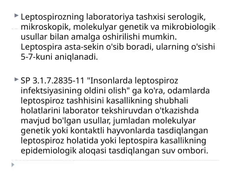 LEPTOSPIROZNING PCR TASHXISI 3