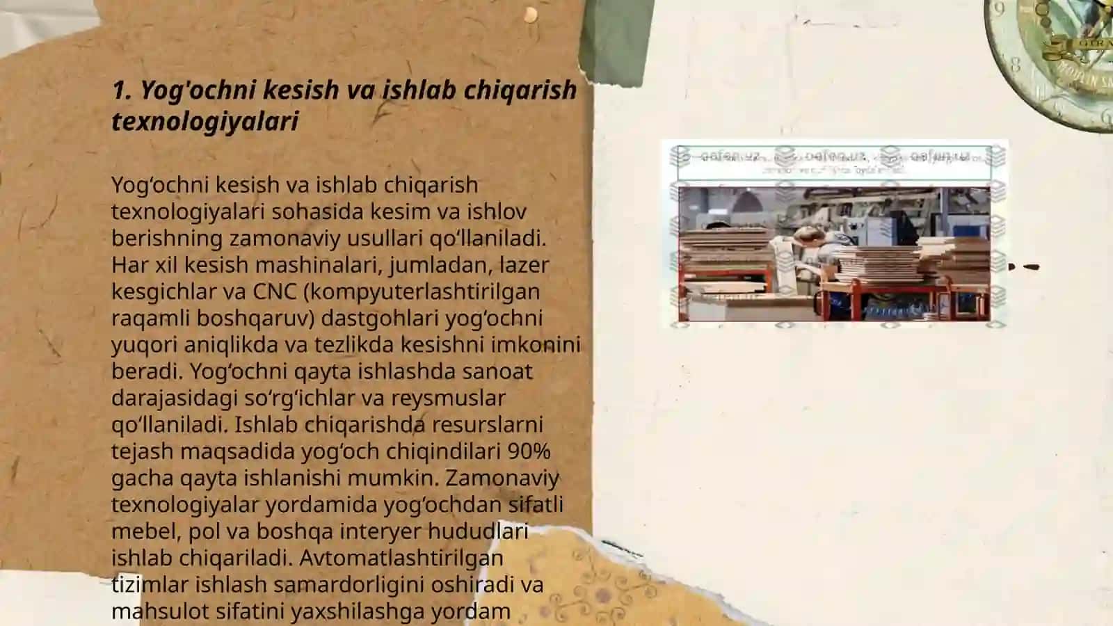 Yog’ochni qayta ishlash va qog’oz sanoati 3
