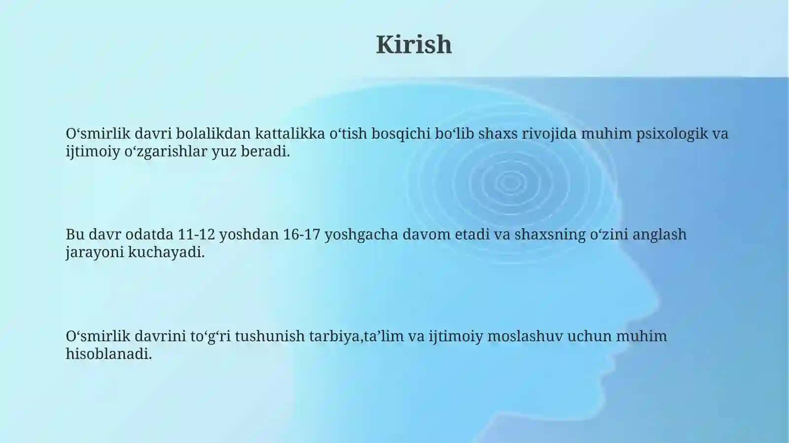 Oʻsmirlik davri psixologiyasi 3