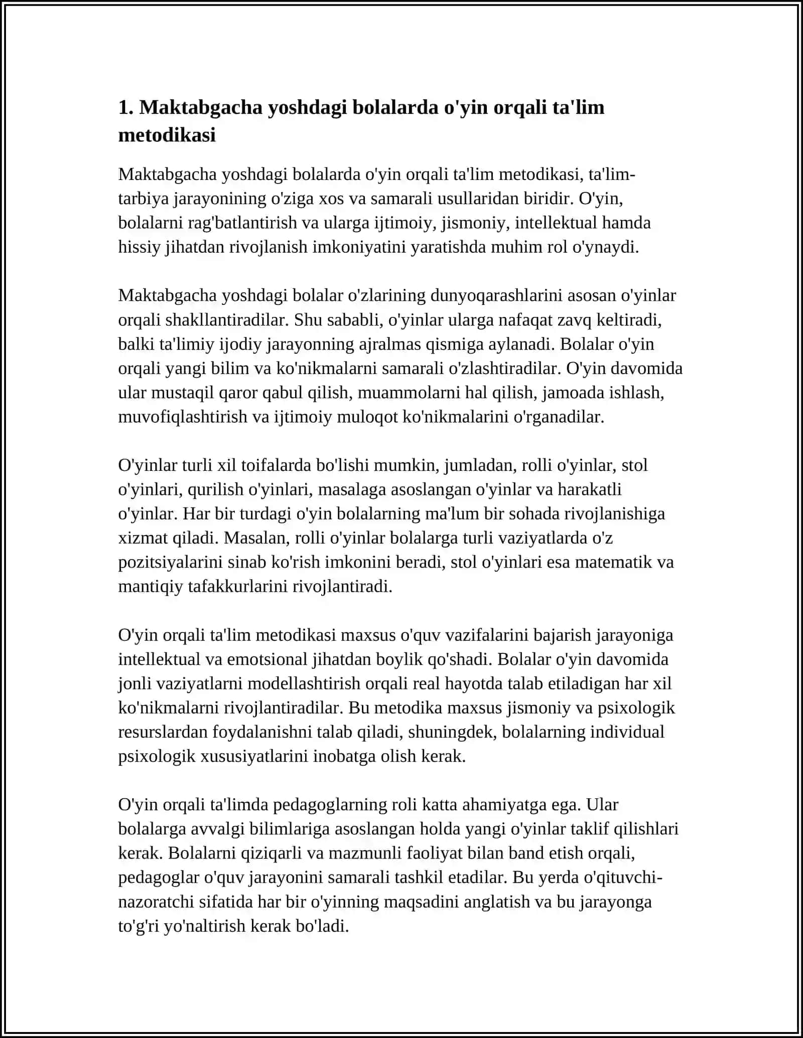MAKTABGACHA YOSHDAGI BOLALAR TALIM TARBIYASI 3
