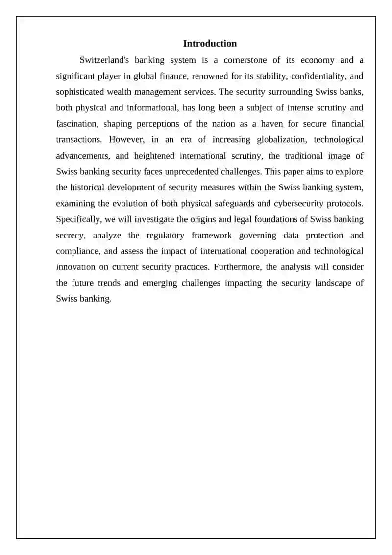 Evolution of Swiss Banking Security: From Secrecy to Cybersecurity 3