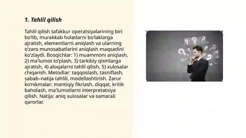 Tafakkur operatsiyalari 3