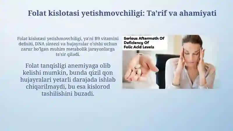 Folat kislotasi yetishmovchiligi 3