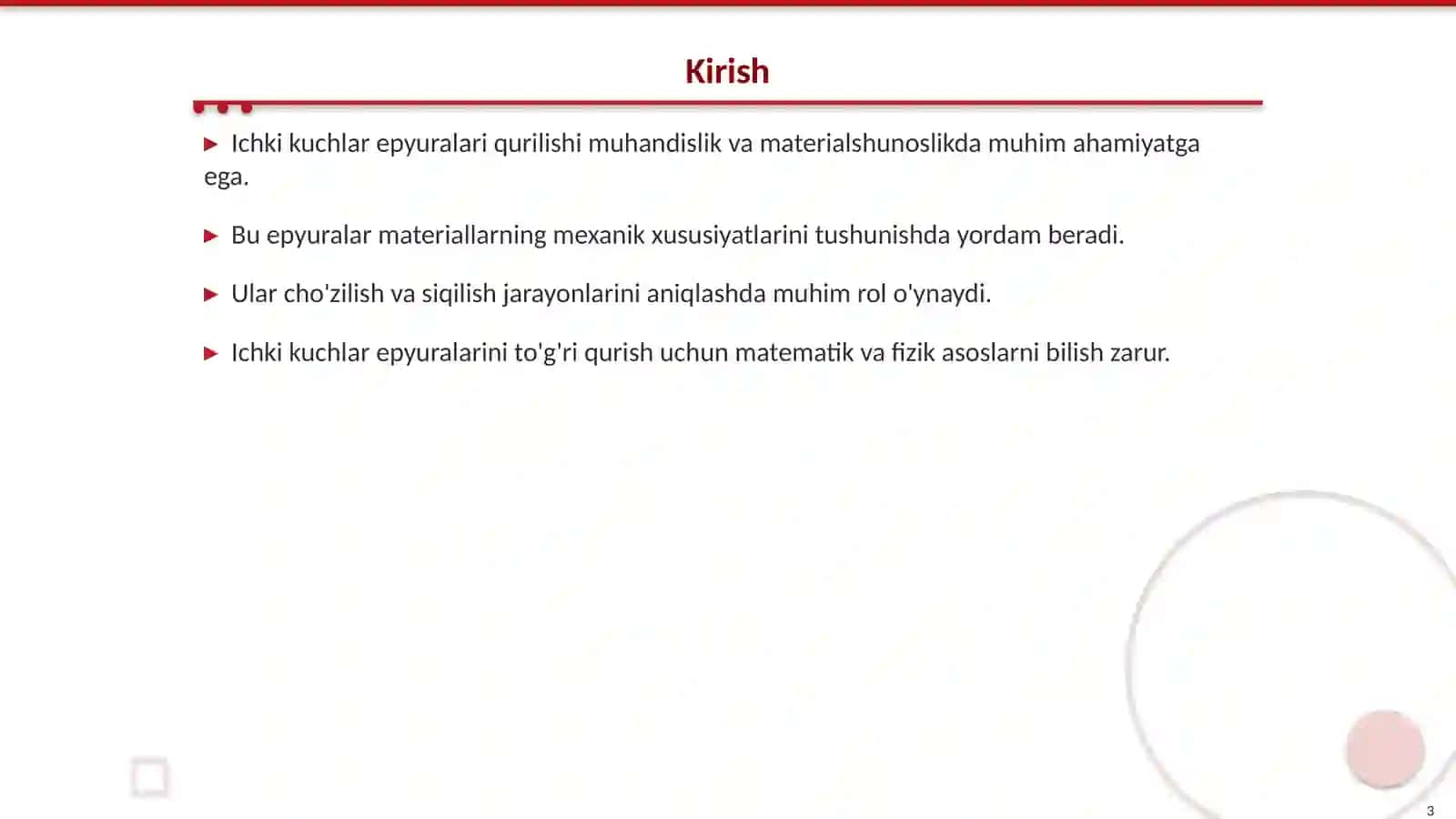 Ichki Kuchlar Epyuralarini Qurish 3