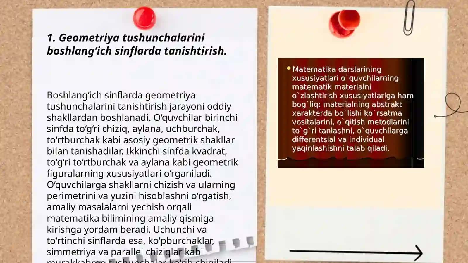 Boshlangʻich sinflarda geometriya elementlari oʻrgatish metodikasi 3
