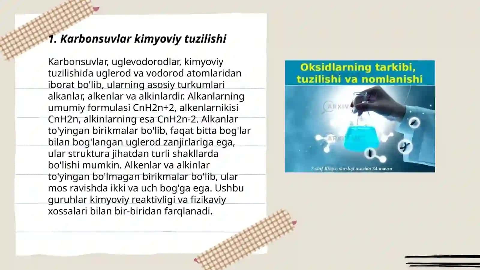 Karbonsuvlar.Monosaxaridlar tuzilishi va xossalari 3