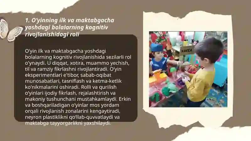 Oʻyini ilk va maktabgacha yoshdagi bolalar hayotida yetakchi faoliyat sifatida 3