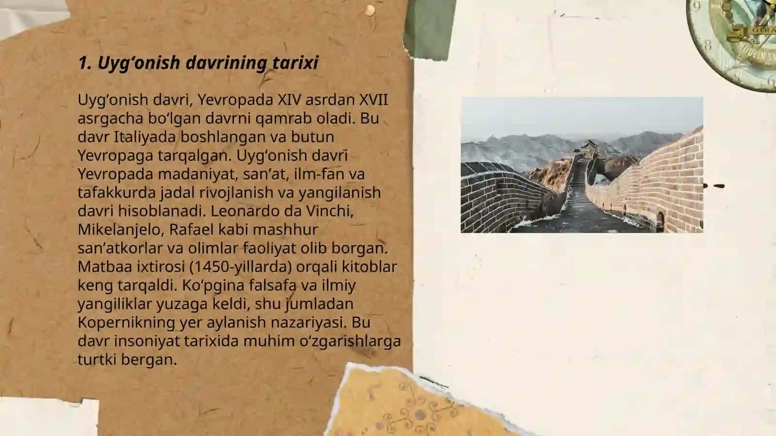 Renesans uygʻonish davri 3