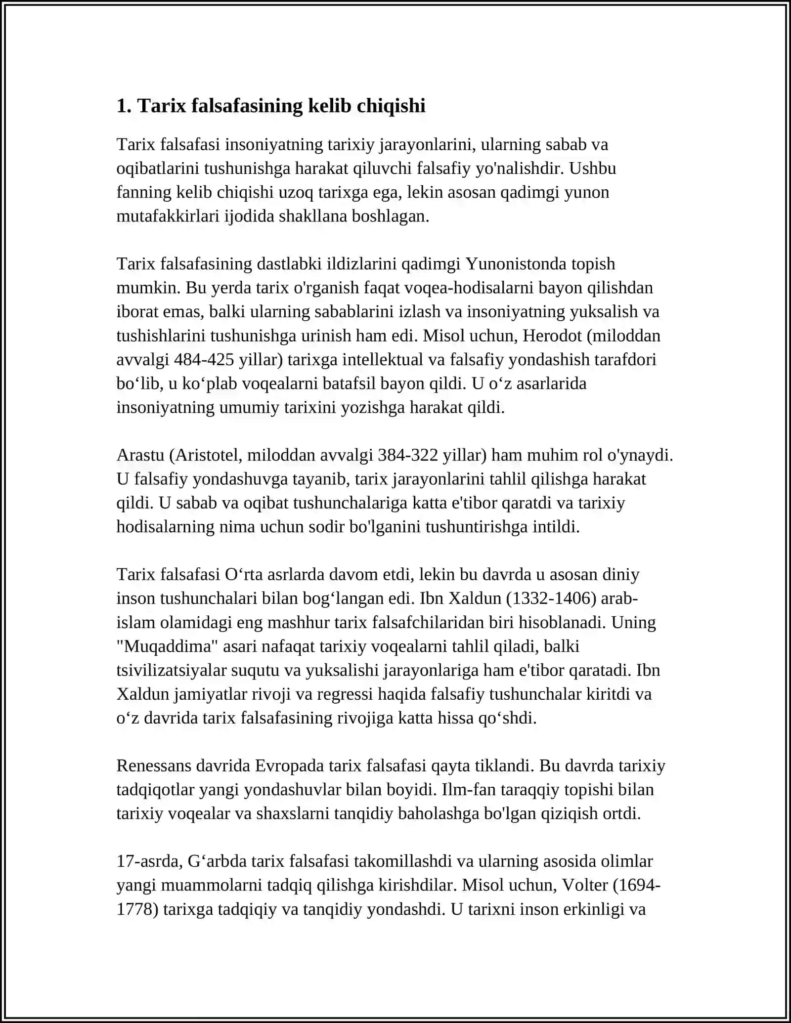 TARIX FALSAFASI 3