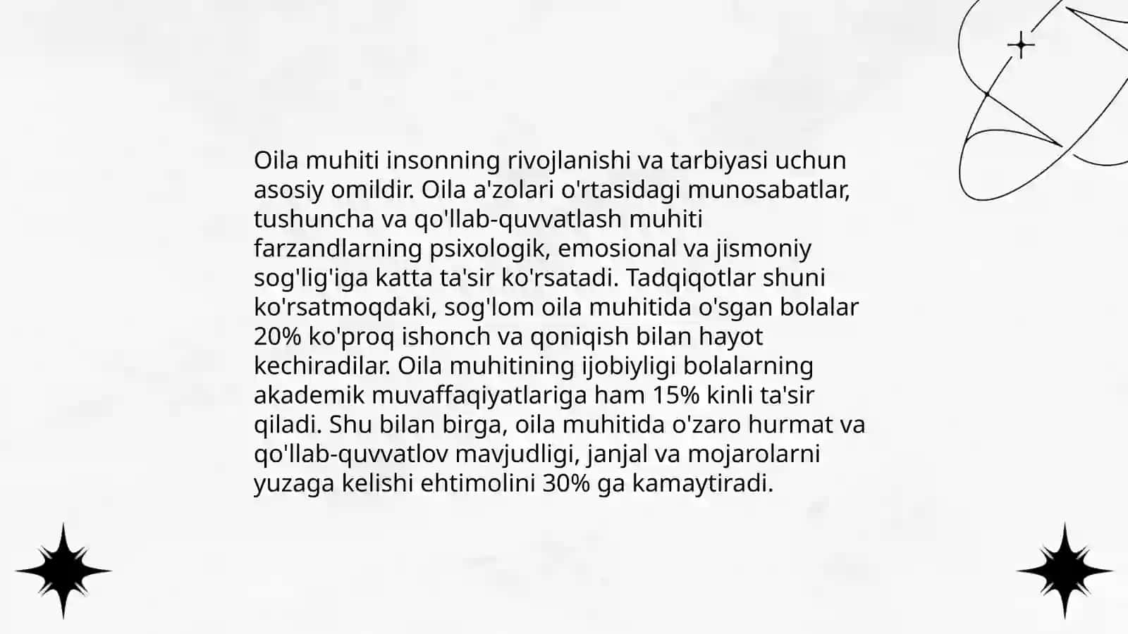 Oila muhitining ahamiyati 3