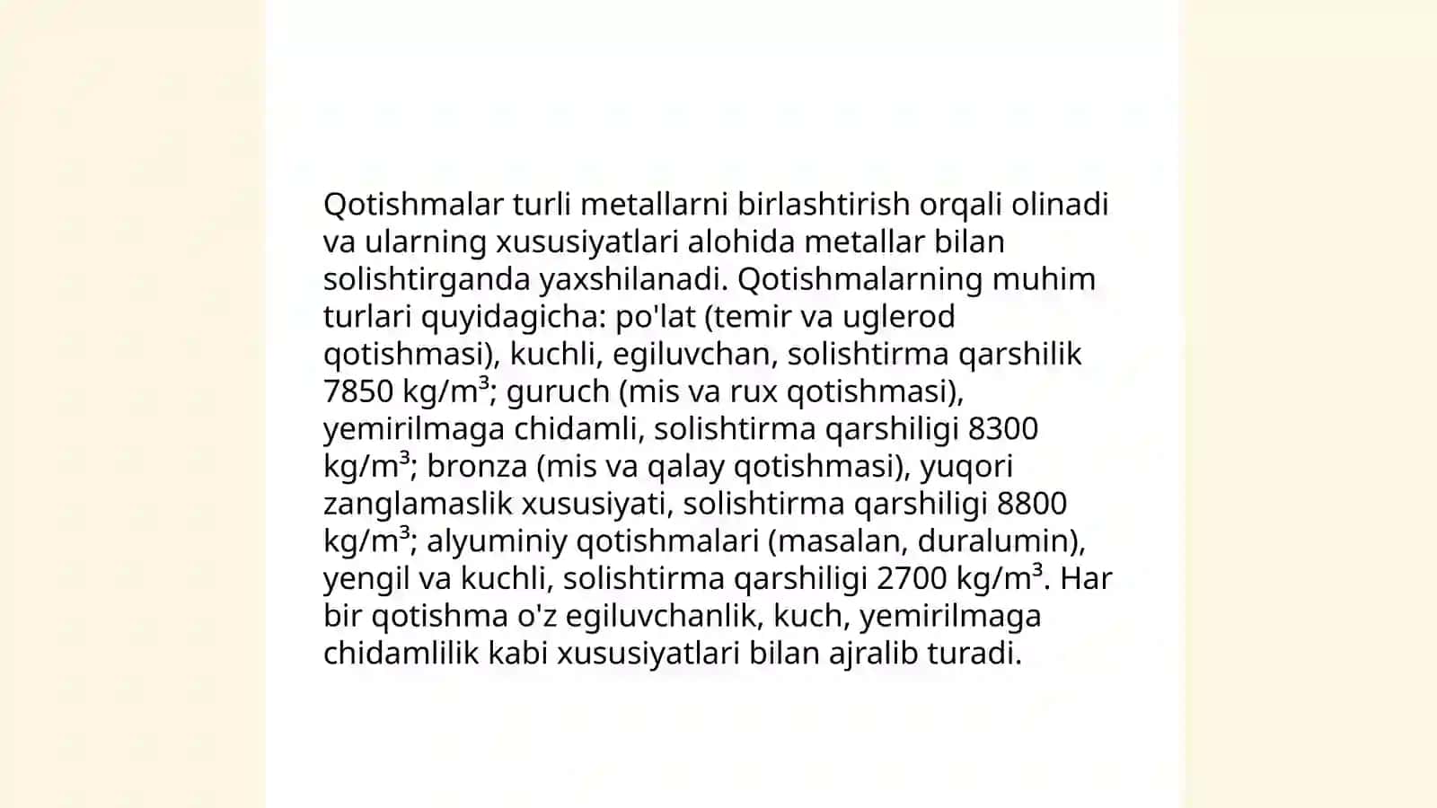 Qotishmalarning solishtirma qarshiligi 3
