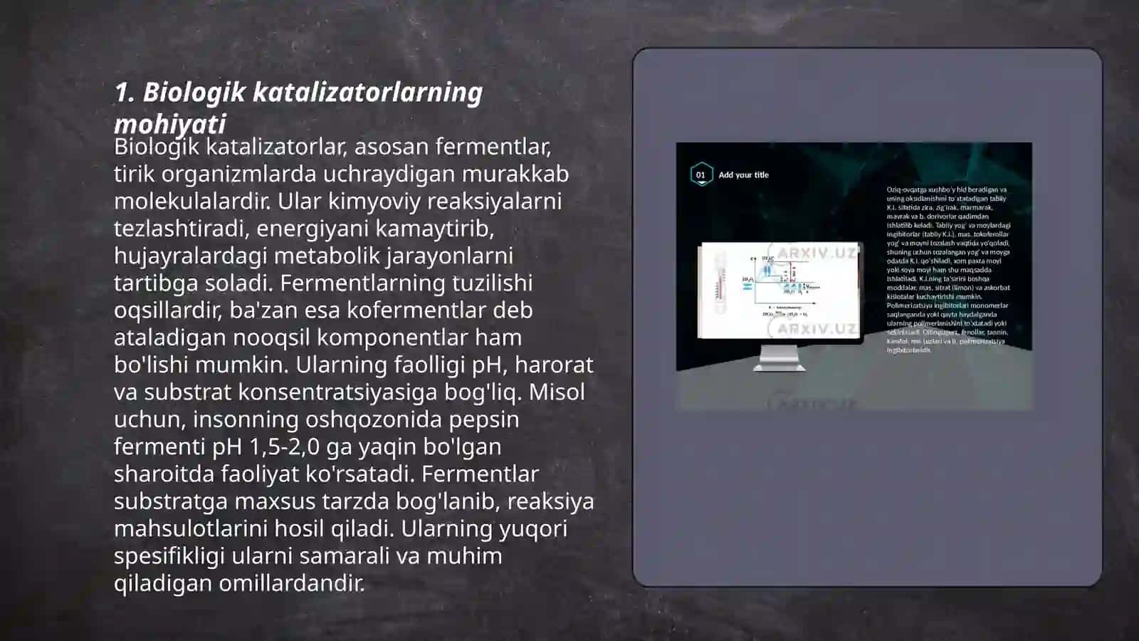 Biologik katalizatorlar 3