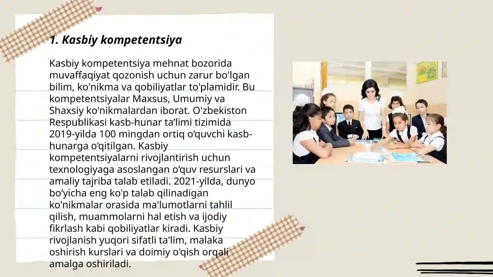 Kasbiy so'nishning tarkibiy qismlari 3