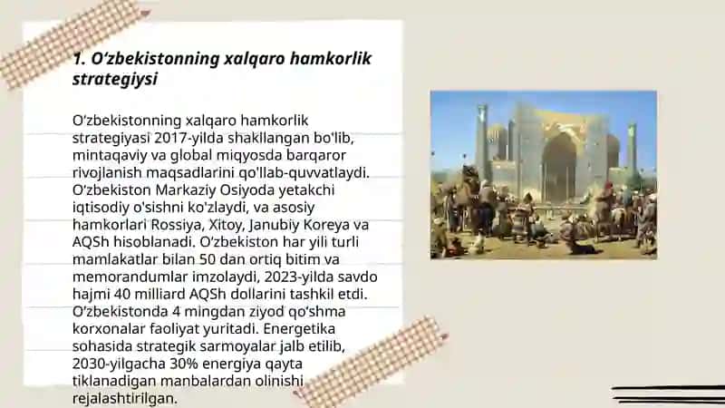 Oʻzbekistonning xalqaro hamkorlik strategiysi 3