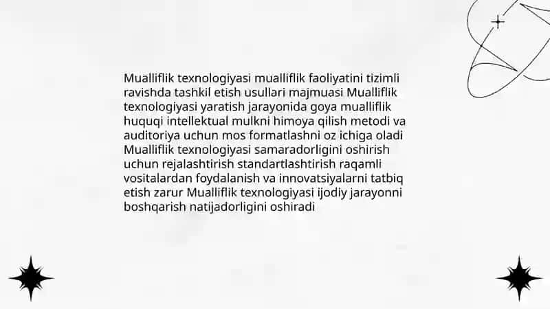 Mualliflik texnologiyasi 3