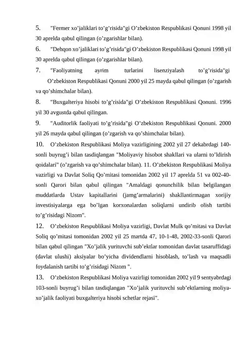Xususiy kapital auditiga oid kurs 3