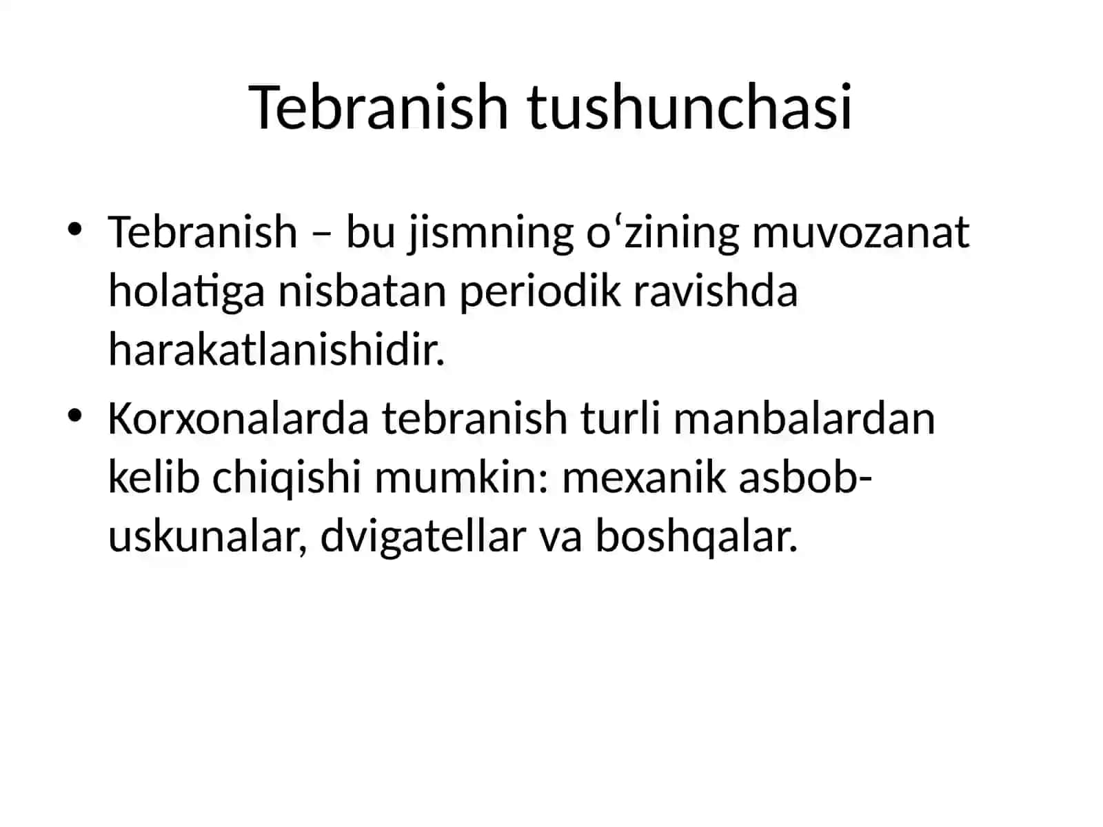 Korxonalarda Tebranishli Vaziyatlarni Tekshirish va Baholash 3