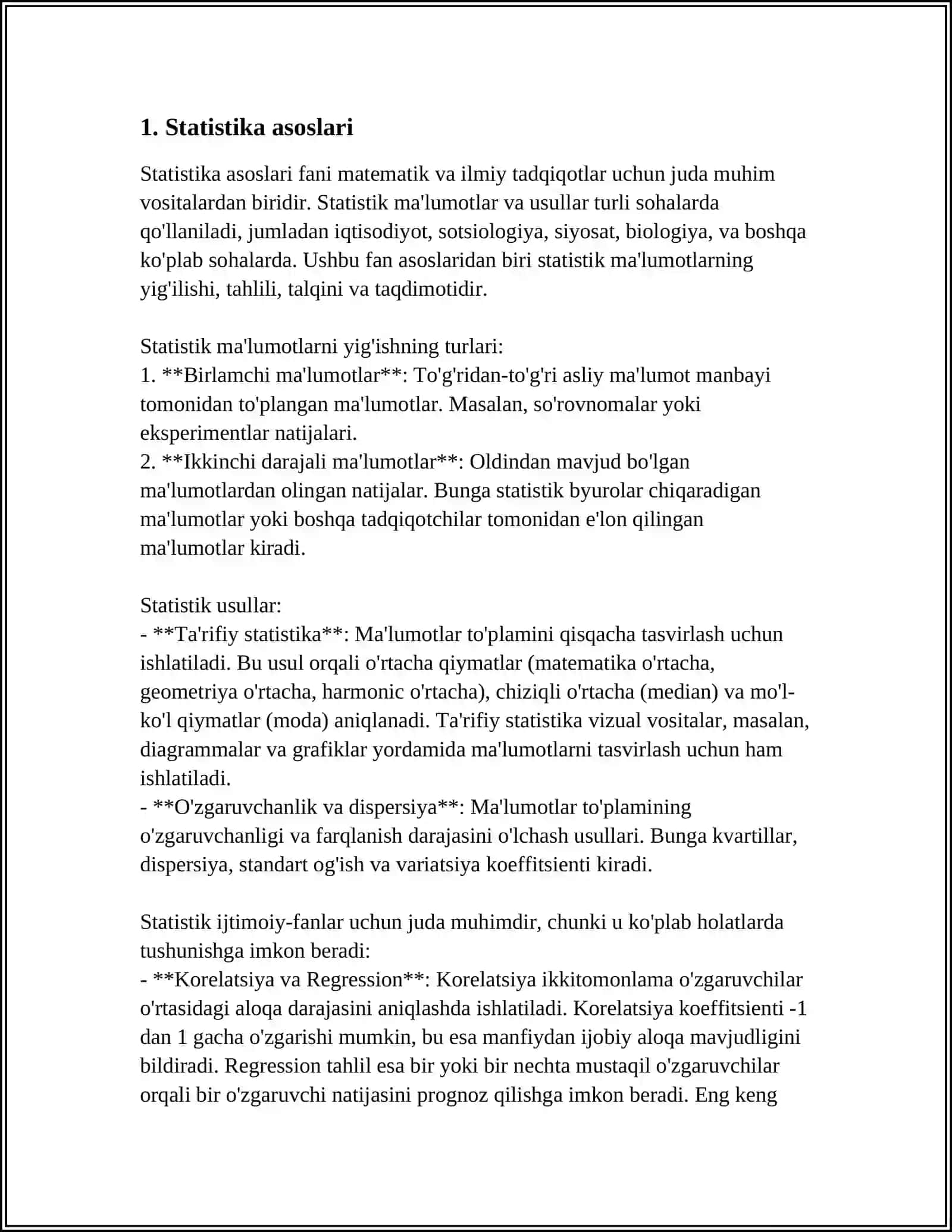 STATISTIK GURUHLASH 3