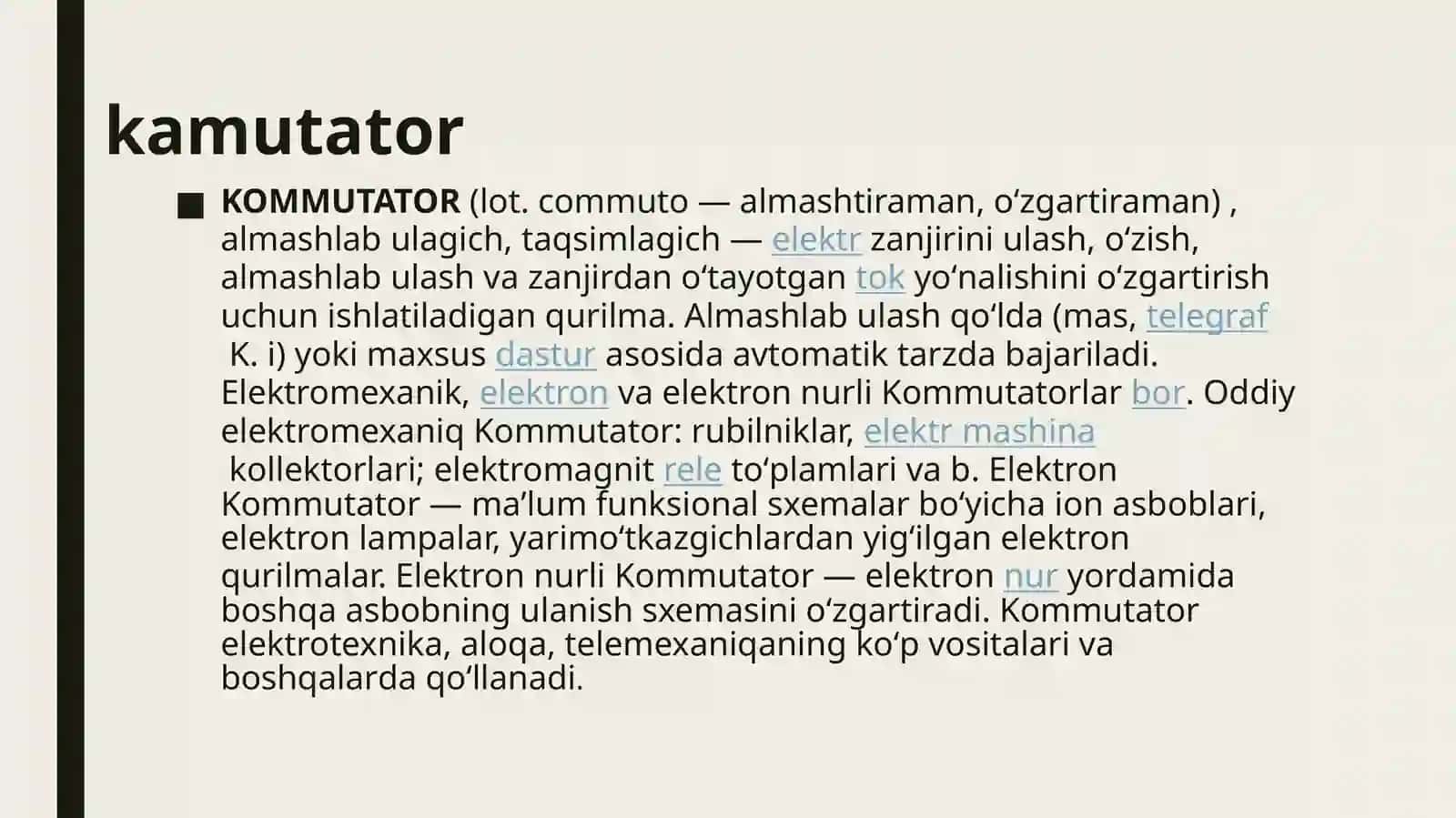 Kommutatorlar 3