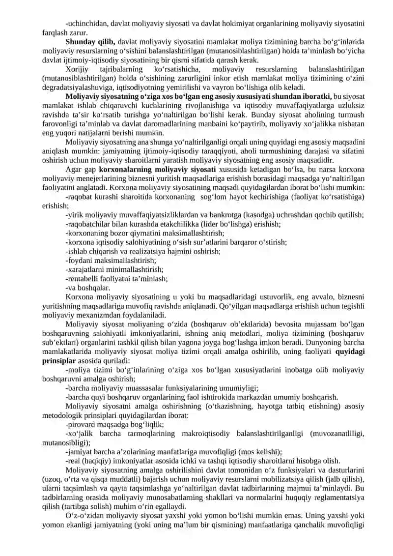 Moliyaviy siyosat 3