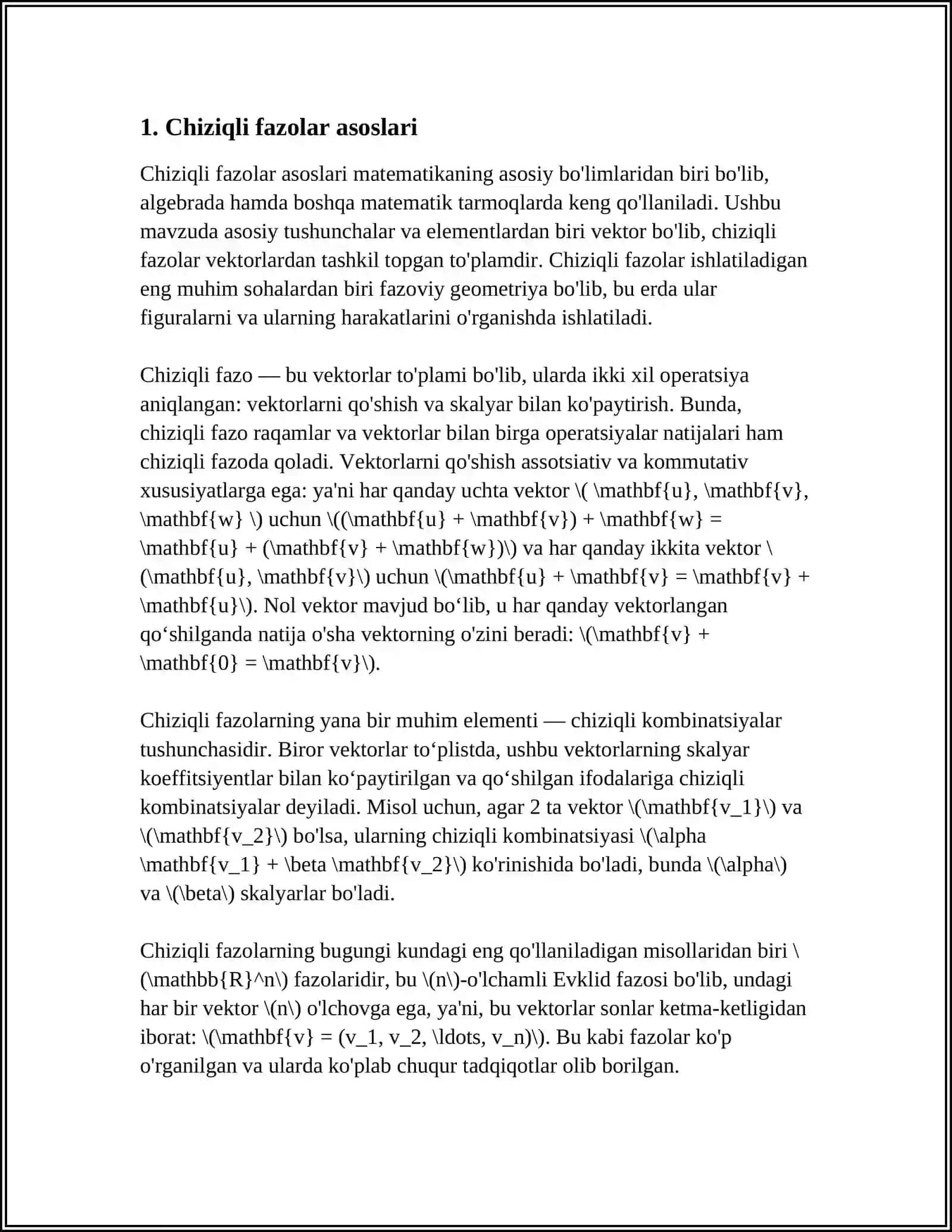 CHIZIQLI FAZO 3