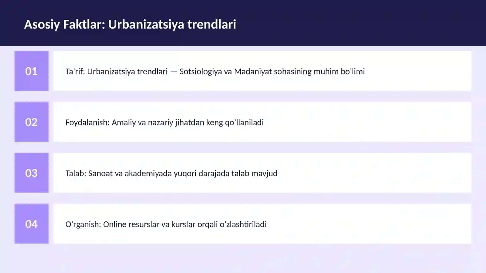 Urbanizatsiya trendlari 3