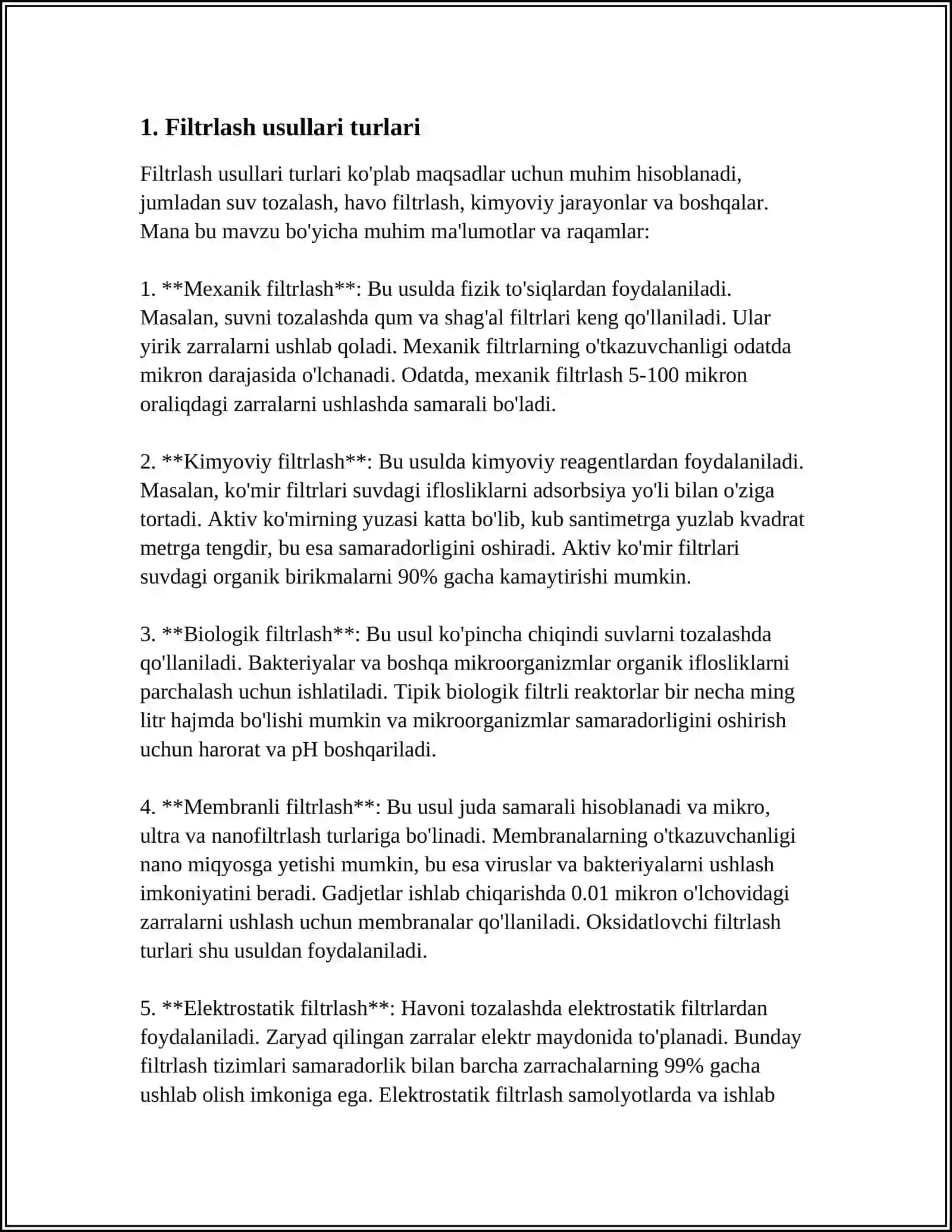 FILTRLASH USULLARI VA QOʻLLANILISHI 3