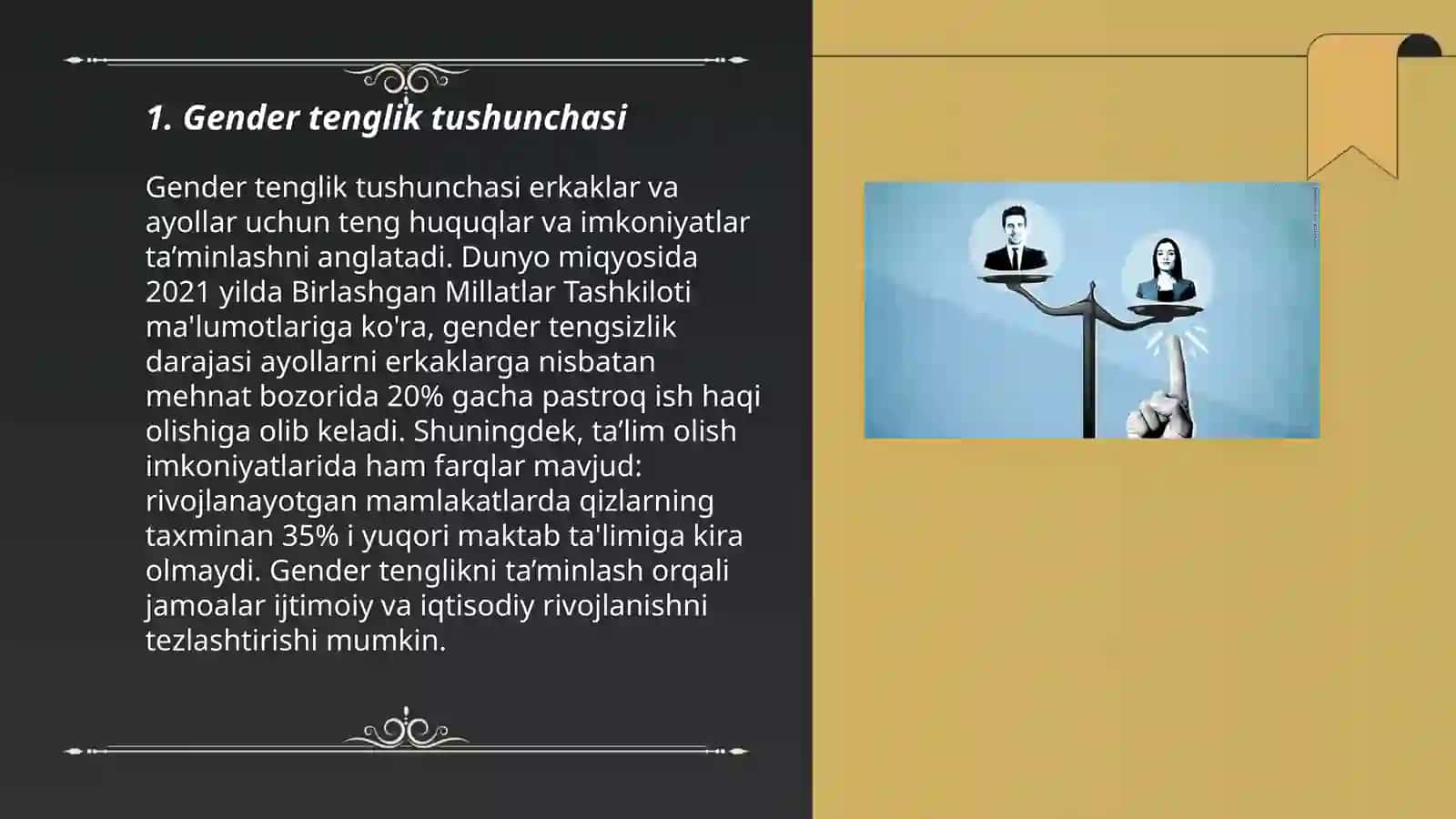 Gender tenglik tushunchasi 3