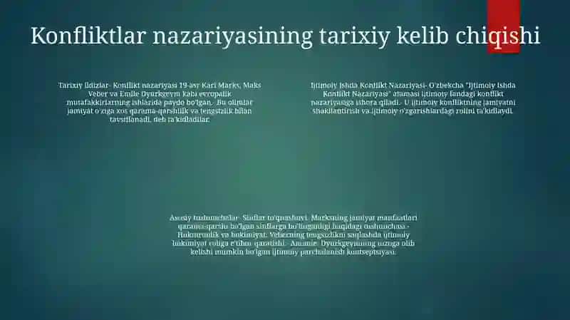 Ijtimoiy Ishda Konflikt Nazariyasi 3