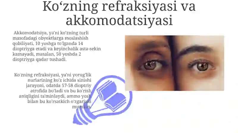 Optika asoslari va koʻzning optik sistemasi 3
