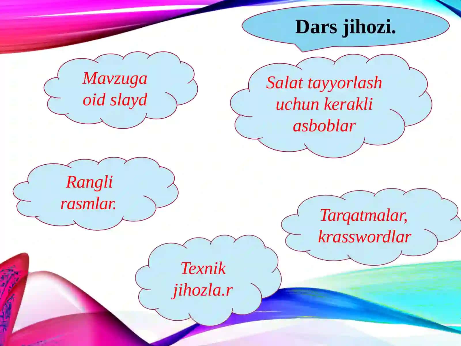 TO’YIMLI SALATLAR TAYYORLASH 3