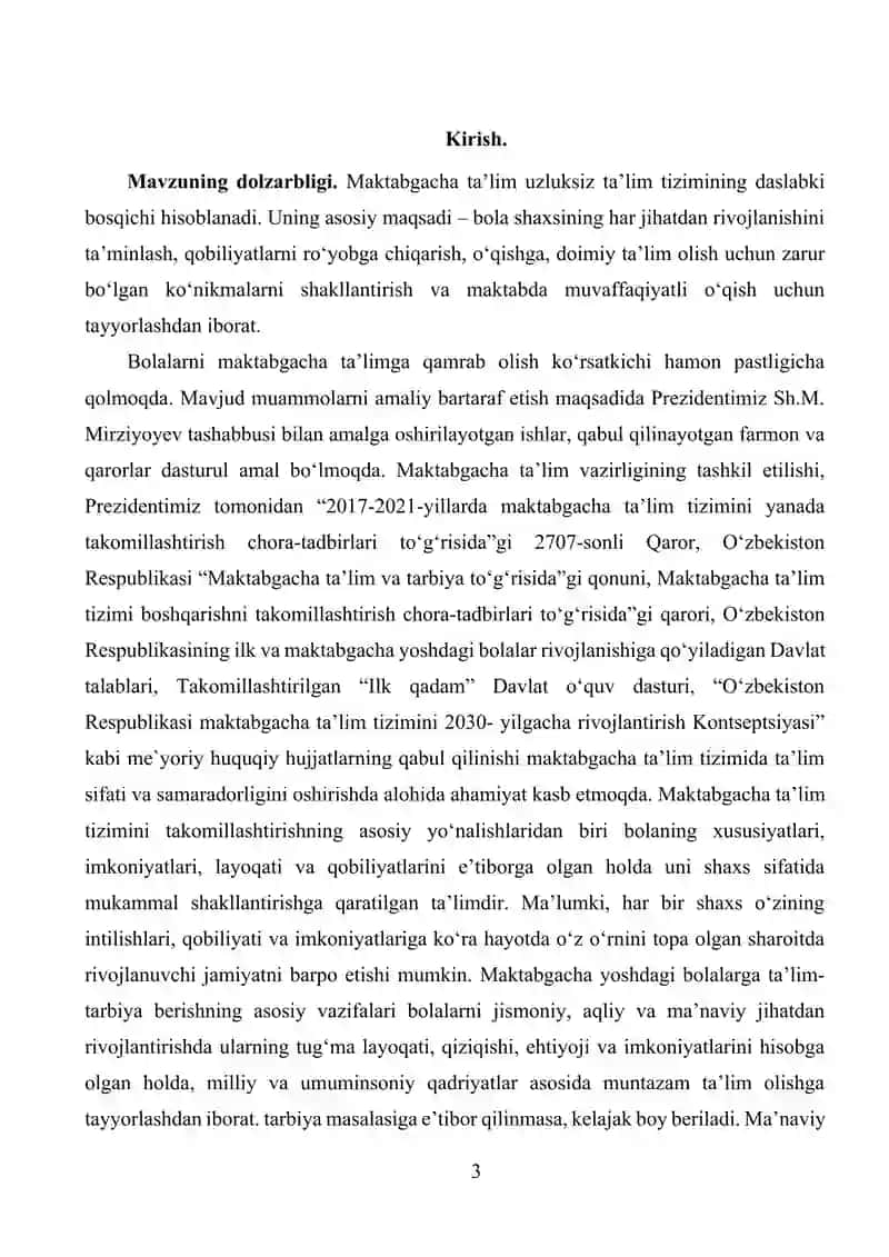 Maktabgacha Ta'lim Tarbiyani Tashkil Etish 3