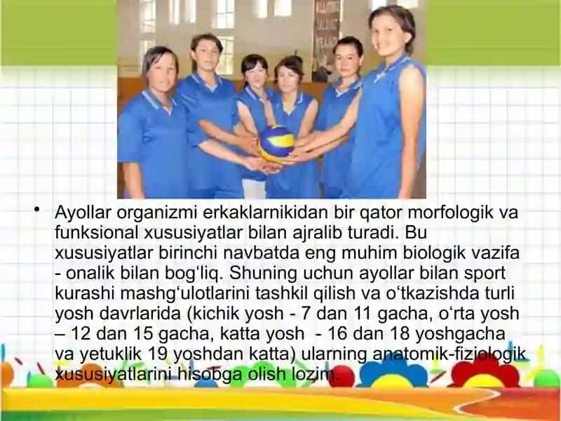 Ayollar sportida seleksiya xususiyatlari 3
