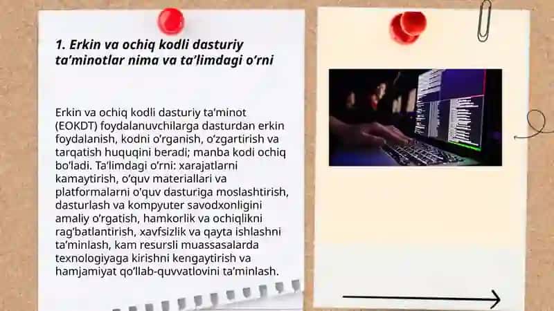 Erkin va ochiq kodli dasturiy taʼminotlar 3