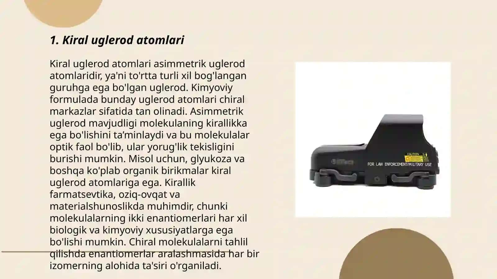 Kiral uglerod atomlari 3