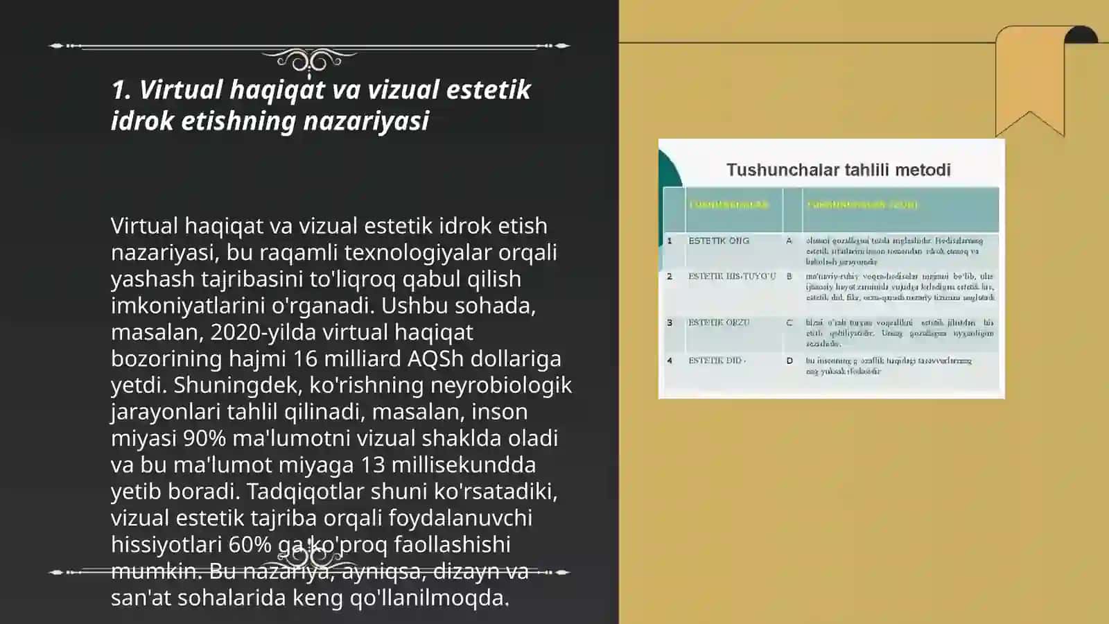 Olamni virtual va vizual estetik idrok etishning farqlari 3