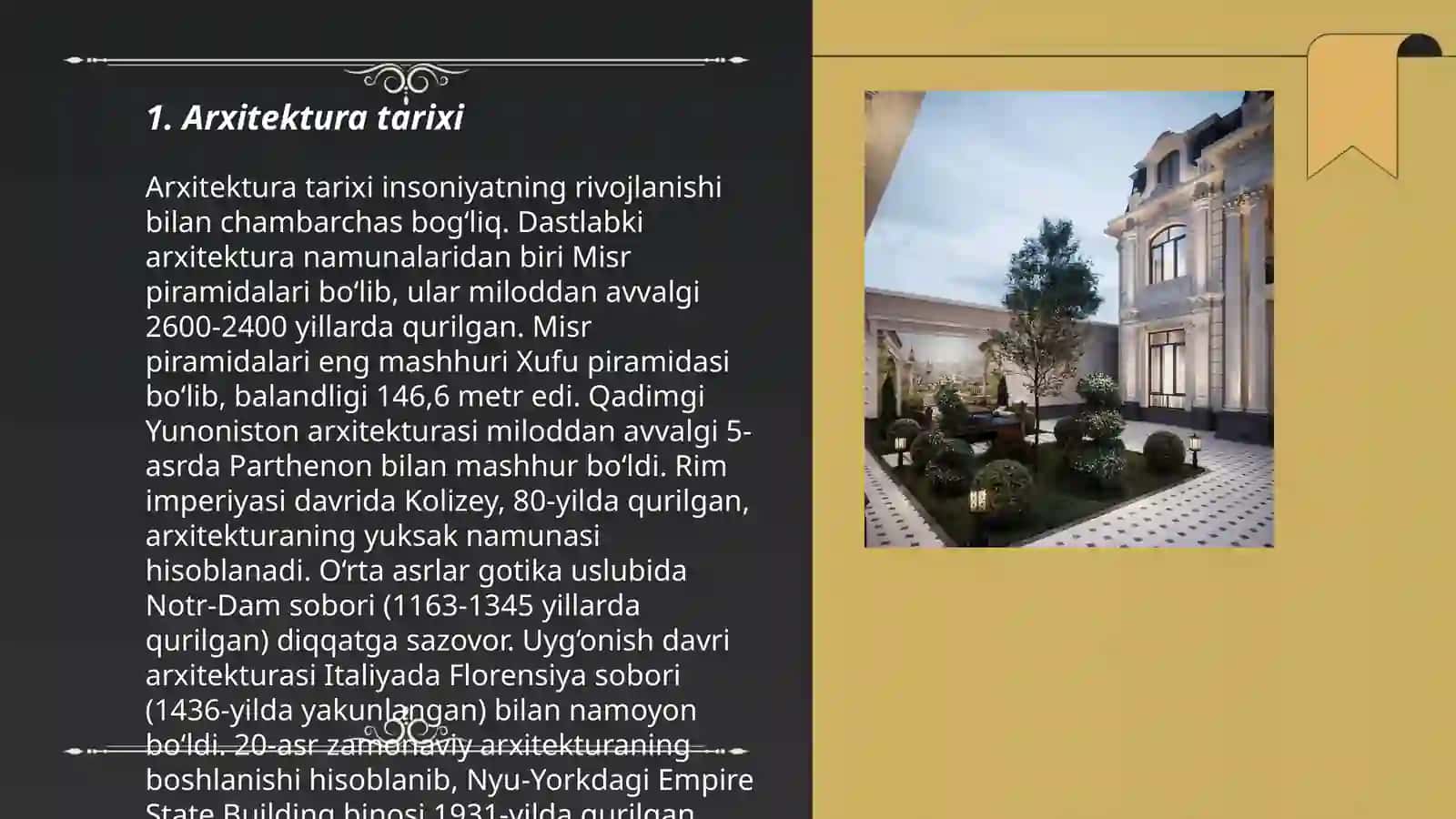 Arxitektura asoslari-Arxitektura dizayni 3