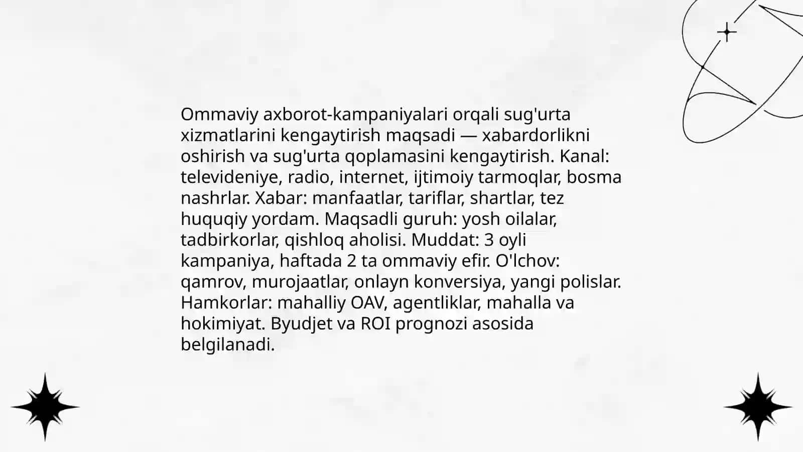 Sug’urta hizmatlarini aholi orasida kengaytirish turlari 3